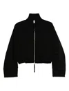Thom Krom Cropped Harrington Jacket In Black