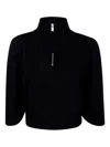 Thom Krom High-neck Zip-front Top In Black