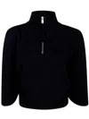 Thom Krom High-neck Zip-front Top In Black