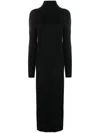 Thom Krom High Neck Midi Dress Clothing In Black