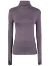 Thom Krom High Neck Sweater In Purple