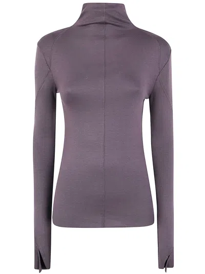 Thom Krom High Neck Sweater In Purple