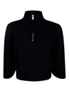 Thom Krom High-neck Zip-front Top In Black