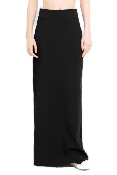 Thom Krom High Waist Long Skirt In Black