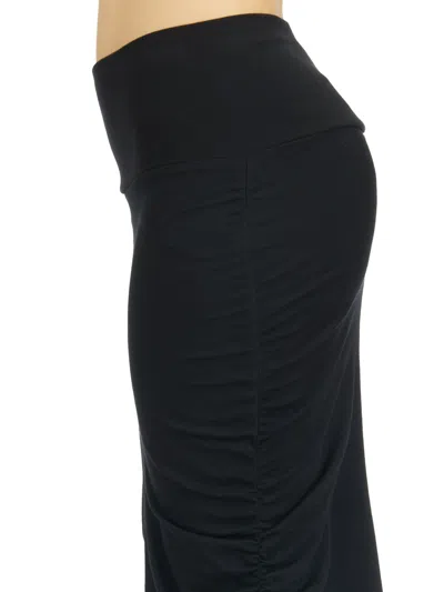 Thom Krom High Waist Skirt In Cotton In Black