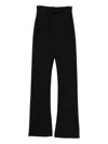 Thom Krom High-waisted Flared Trousers In Black