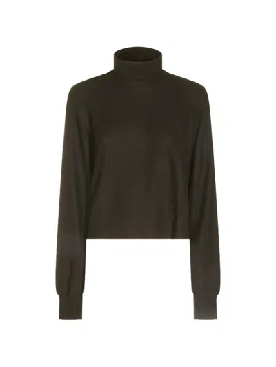 Thom Krom High-neck Long-sleeve Sweater In Brown