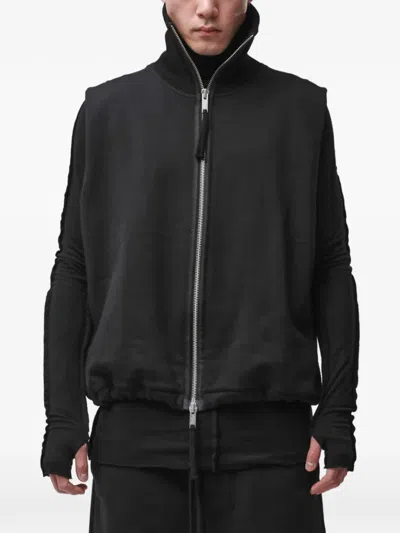 Thom Krom High-neck Zipped Hoodie In Black
