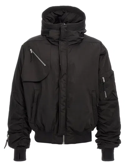 THOM KROM HOODED BOMBER JACKET