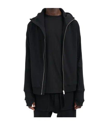 Thom Krom Hooded Casual Jacket In Black