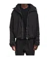 Thom Krom Hooded Casual Jacket In Black