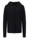 Thom Krom Alpaca Blend Hooded Sweater With Long Cuffed Sleeves In Black