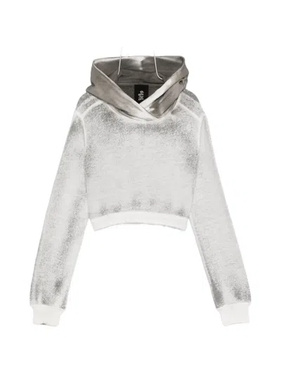 Thom Krom Hooded Knitted Top In Gray