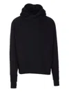 Thom Krom Cowl-neck Raglan-sleeve Hoodie In Blue