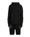 Thom Krom Cotton Jersey Wrap Hoodie In Black