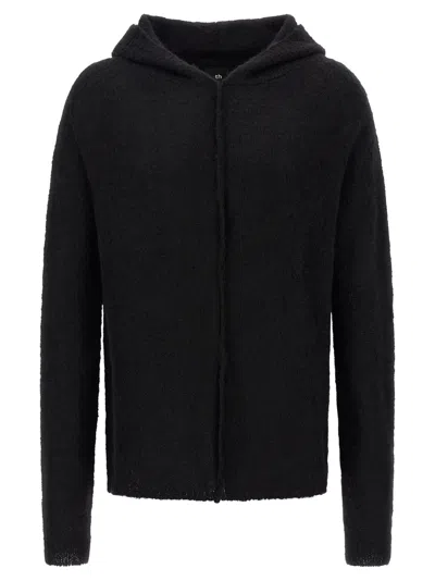Thom Krom Hooded Jumper In Black