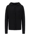 Thom Krom Alpaca Blend Hooded Sweater With Long Cuffed Sleeves In Black