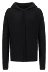 Thom Krom Alpaca Blend Hooded Sweater With Long Cuffed Sleeves In Black