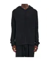 Thom Krom Hooded Sweater In Black