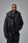 Thom Krom Hooded Casual Jacket In Black