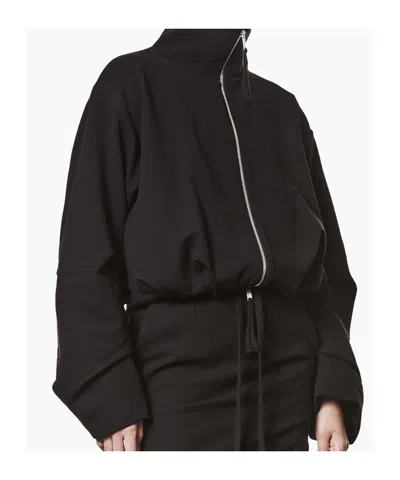 Thom Krom Zip-front Long-sleeves Jacket In Black