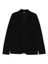 Thom Krom Buttoned Single-breasted Blazer In Black