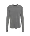 Thom Krom Knit Sweater With Thumbholes In Gray