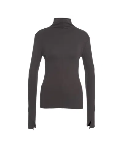 Thom Krom Knitted Turtleneck Sweater In Blue
