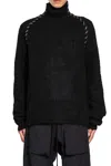 Thom Krom Blackwhite Plain Stitching Sweater In Black