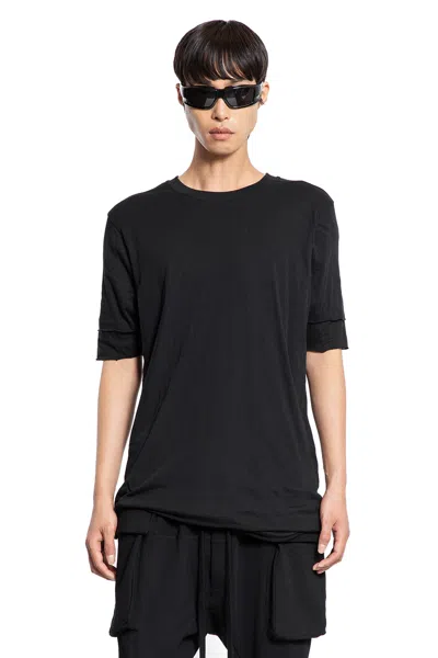 Thom Krom Layered Cotton Jersey T-shirt In Black