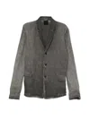 Thom Krom Linen Button-up Jacket In Gray