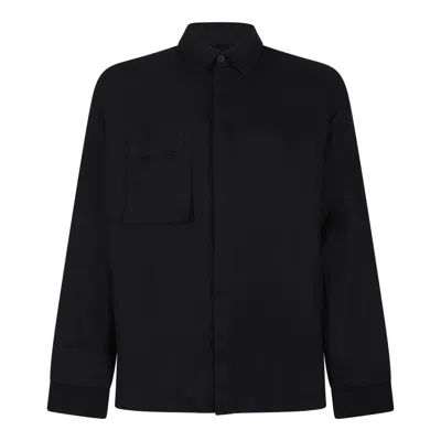 Thom Krom Linen-cotton Blend Shirt In Black