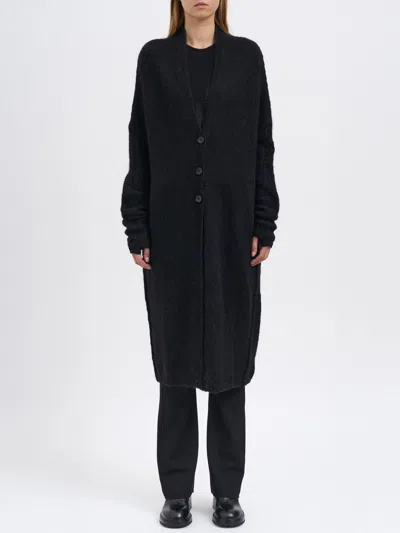 Thom Krom Long Oversized Cardigan In Black