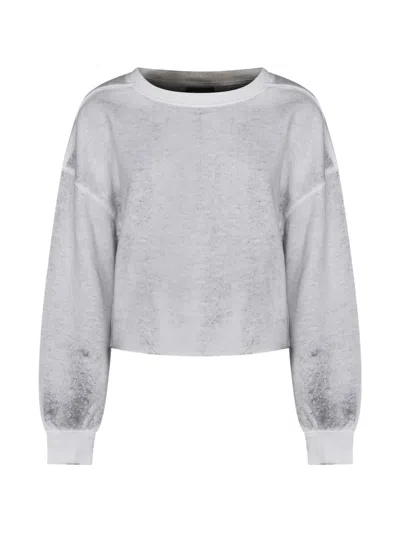 Thom Krom Long Sleeved Crewneck Sweatshirt In Gray