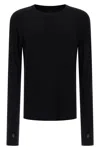 Thom Krom Long Sleeve T-shirt With Hand Gaiters In Black