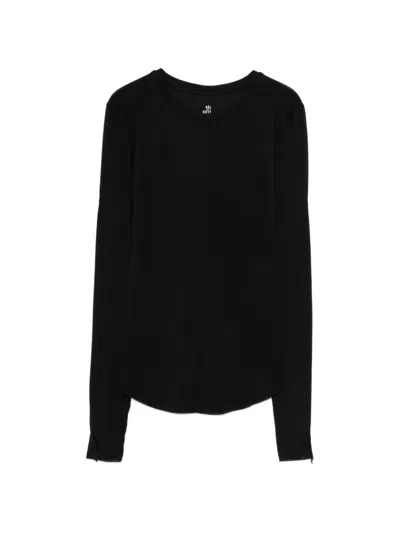Thom Krom Long Sleeves T-shirt In Black
