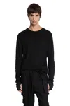 Thom Krom Long Sleeve T-shirt With Hand Gaiters In Black