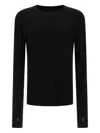 Thom Krom Long-sleeve Thumb-loop T-shirt In Black