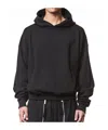 Thom Krom Long-sleeved Hooded Hoodie In Black