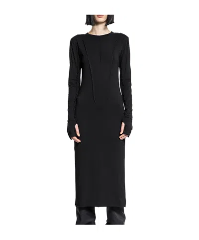 Thom Krom Long-sleeved Jersey Dress In Black