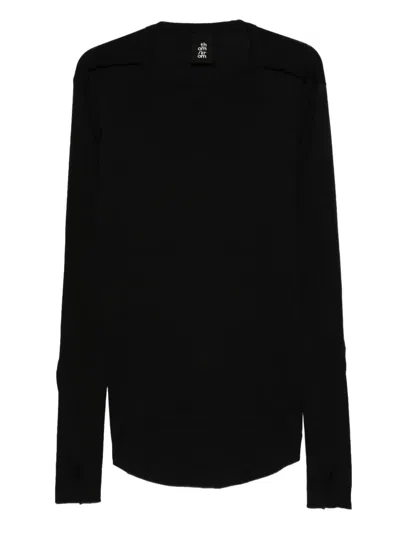 Thom Krom Long Sleeves Men T-shirt Worked In Blue