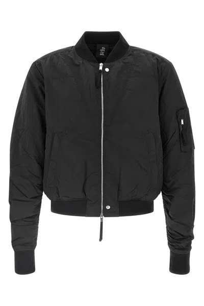 Thom Krom Ribbed M J 75 Bomber Jacket In Black