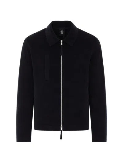 Thom Krom M J 94 Zip-up Velvet Jacket In Blue