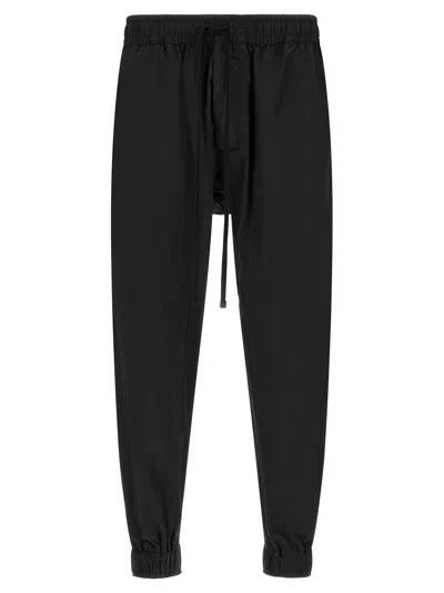 Thom Krom Low-crotch Drawstring Track Pants In Black