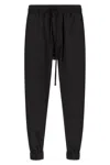Thom Krom Low-crotch Drawstring Track Pants In Black