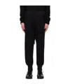 Thom Krom Tapered Drawstring Trousers In Black