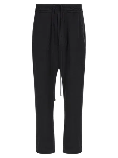 Thom Krom Drawstring Casual Pants In Black