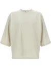 Thom Krom Beige Crew Neck T-shirt In Neutrals