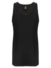 Thom Krom Scoop-neck Ribbed-knit Tank Top In Black