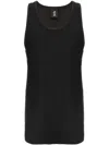 Thom Krom Scoop-neck Ribbed-knit Tank Top In Black